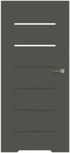 Voster Skrzydło drzwiowe bezprzylgowe QUANTO Grafit mat 90 Lewe - Drzwi wewnętrzne - miniaturka - grafika 2