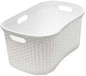 Kosze na bieliznę - Addis addis 40 litrów CALICO-rattan ze sztucznej skóry czarna Hipster  parent 515625 - miniaturka - grafika 1
