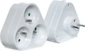 Rozgałęźniki - Plastrol Rozgałęźnik wtyczkowy 3-gniazda z/u 16A R-36P W-97740 W-97740 - miniaturka - grafika 1