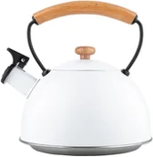 Czajniki na gaz - Florina Natura Line Biały 2,3 L Czajnik Ze Stali Nierdzewnej Z Gwizdkiem - miniaturka - grafika 1