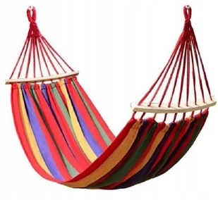 Hamak Ogrodowy Ze Stelażem Wiszący Pokrowiec Linki - Hamaki - miniaturka - grafika 2