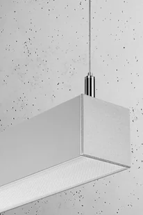 Thoro Nowatorska Lampa Wisząca PINNE 1450 ALUMINIUM Minimalistyczny Design Lampa Sufitowa Natynkowa Żyrandol Moduł LED Zimna Barwa Światła Oświetlenie do Salonu Nad Stół Sypialni Biura Oprawa THORO TH.088 - Lampy sufitowe - miniaturka - grafika 6