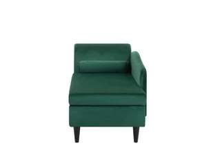 Beliani Szezlong welur szmaragdowy LUIRO - Szezlongi - miniaturka - grafika 6