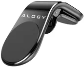 Uchwyty samochodowe do telefonów - Alogy Magnetyczny uchwyt samochodowy Alogy do kratki czarny 7623X1 - miniaturka - grafika 1
