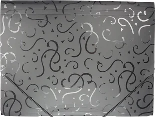 Hasta Teczka z gumką PCV A4 302307 Wzor czarny Fol - Artykuły biurowe - miniaturka - grafika 2