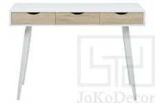 Biurko NEPTUN Dąb naturalny + biały - Biurka dla dzieci - miniaturka - grafika 4