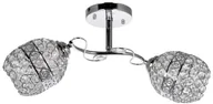 Lampy sufitowe - Inne Dekoracyjna LAMPA sufitowa VEN W-N 2970/2 metalowa OPRAWA glamour z kryształkami chrom przezroczysta VEN W-N 2970/2 - miniaturka - grafika 1