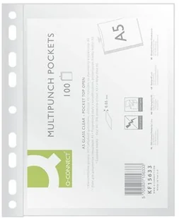 Q-Connect Koszulki A5 krystaliczne 50mic. op.100 - Koszulki na dokumenty - miniaturka - grafika 4