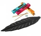 Kadzidła i dodatki - Podstawka do kadzideł kamienna - liść 1 15007 - miniaturka - grafika 1