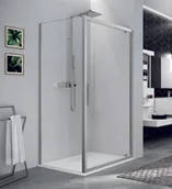 Ścianki i drzwi prysznicowe - Novellini Kuadra Black 2.0 F 117-119x200 K2F1171H - miniaturka - grafika 1