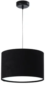 Koncept BPSKONCEPT Lampa wisząca welurowa czarny biały tkanina pcv Gloria 30 BPS 010-007-30CM - Lampy sufitowe Koncept BPSKONCEPT Lampa wisząca welurowa czarny biały tkanina pcv Gloria 30 BPS 010-007-30CM - Lampy sufitowe - miniaturka - grafika 1