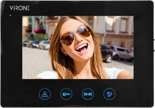 Orno Wideo monitor bezsłuchawkowy 7" do rozbudowy zestawów z serii PLUTON VDP-51MV - Akcesoria do domofonów i wideodomofonów - miniaturka - grafika 2