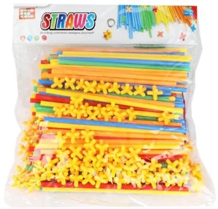 Askato Klocki-słomki 300 elementów - Zabawki konstrukcyjne - miniaturka - grafika 2