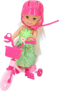 Eddy Toys Lalka dla dzieci na rowerku EDDY TOYS E-18458 - Lalki dla dziewczynek - miniaturka - grafika 2