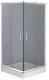 Kabiny prysznicowe - Deante Kabina kwadratowa rozsuwana 90 cm FUNKIA grafit 13050006 - miniaturka - grafika 1