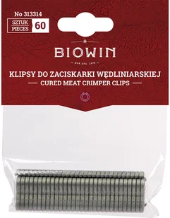 BROWIN BROWIN Klipsy do zaciskarki wędliniarskiej BROWIN 313314 60 sztuk) - Pozostałe akcesoria kuchenne - miniaturka - grafika 2