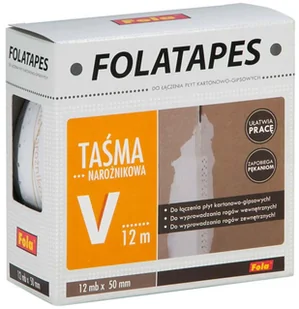 Fola Taśma z włókna szklanego do łączenia płyt g k V 12 m x 50 mm - Inne materiały budowlane - miniaturka - grafika 2