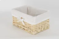 Kosze wiklinowe - CORSAN CORSAN Kosz wiklinowy NATURA z wyściółką ECRU 30x20x15 cm 715S - miniaturka - grafika 1