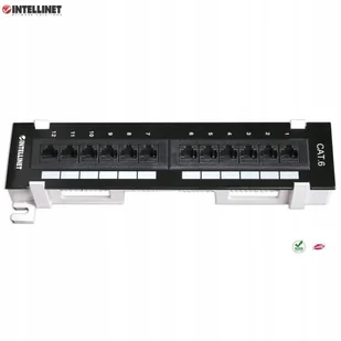 Intellinet Patch panel 12 portów UTP Cat6 naścienny SPILOKEP0070 - Kable miedziane - miniaturka - grafika 3