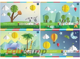 Inter-druk Zeszyt papierów kolorowych A5 10k. ZJ64INT - Szkolne artykuły papiernicze - miniaturka - grafika 3