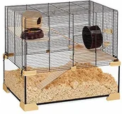 Klatki dla gryzoni - Ferplast 57056117W1 Nagarium Karat 60, Aus Glas, Komplettausstattung, Maße:: 59,5 X339 X552,5 C,, Shwarzes  Gtter - miniaturka - grafika 1