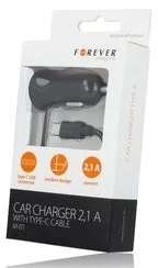 Forever Ładowarka samochodowa typ C 2.1A 5900495548535 - Ładowarki samochodowe - miniaturka - grafika 4