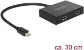 Rozgałęźniki - Delock Displayport Splitter mini 1 Eingang 2 Ausgnge 87695 - miniaturka - grafika 1