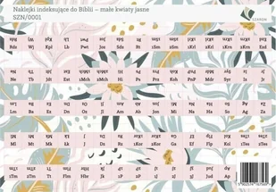 Szaron Naklejki indeksujące do Biblii - małe kwiaty jasne - Religia i religioznawstwo - miniaturka - grafika 2