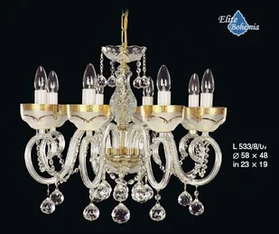Elita bohemia Żyrandol kryształowy 8-ramienny - Bohemia L 101/8/07 - Lampy sufitowe - miniaturka - grafika 18