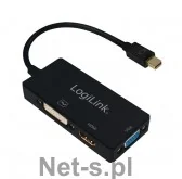Logilink Adapter CV0110 mDP na Hdmi/dvi/dp czarny - Adaptery i przejściówki - miniaturka - grafika 3