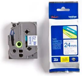 Brother Taśma 24mm BLUE ON WHITE - Akcesoria do kas i terminali - miniaturka - grafika 3