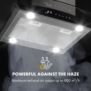 Klarstein Colette 90 Inox (CGCH5-Colette) - Okapy kuchenne - miniaturka - grafika 5