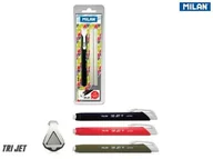 Gumki biurowe - Milan gumka mechaniczna, trójkątna, Tri Jet, mix kolorów - miniaturka - grafika 1