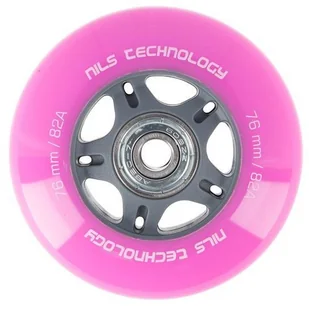 Nils EXTREME KÓŁKA DO ŁYŻWOROLEK PU 76X24 82A RÓŻ 4SZT + ABEC-7 8SZT EXTREME ZADZWOŃ 600-555-801 ! 16-32-022 - Akcesoria do skatingu - miniaturka - grafika 2