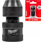 Pozostałe wyposażenie warsztatu - MILWAUKEE Adapter do zakrętarki 1/2'' na 1/4'' Hex - miniaturka - grafika 1