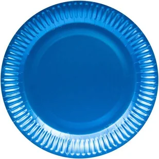 Folat Talerzyki papierowe "Premium Mat" niebieskie FOLAT 23 cm 8 szt FL65882 - Naczynia i sztućce jednorazowe - miniaturka - grafika 2