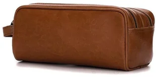 Kemer Kosmetyczka skórzana SK02 Jasny Brąz 9557-0 - Kosmetyczki, organizery i kuferki - miniaturka - grafika 2