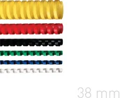 Grzbiety do bindownic - Opus Grzbiety do bindowania 38mm zielone plastikowe 50szt. GRP.143 - miniaturka - grafika 1