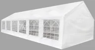 Pawilony ogrodowe - vidaXL vidaXL Biały namiot na przyjęcia 12 x 6 m - miniaturka - grafika 1