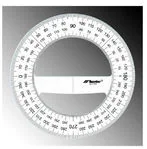 Akcesoria kreślarskie - Leniar Leniar Kątomierz sr12cm/360st Plastik 21008 - miniaturka - grafika 1