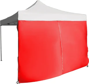 Expodom Ściana boczna 3m z drzwiami, Czerwony - Pawilony ogrodowe - miniaturka - grafika 2