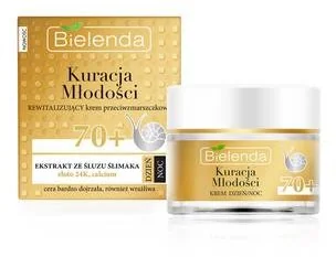 Bielenda Kuracja Młodości Rewitalizujący krem przeciwzmarszczkowy70+ 50ml - Kremy do twarzy - miniaturka - grafika 4