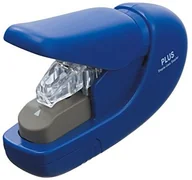 Zszywacze biurowe - Plus Japan Nietloze nietmachine, blauw, hecht 5 pagina's zonder nietjes, paper clinch SL-106AB BLUE - miniaturka - grafika 1