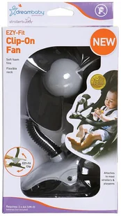 Dreambaby Dreambaby Wentylator na wózek - czarno-szary PCR2278 - Walizki dla dzieci - miniaturka - grafika 3