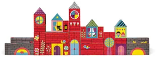 Janod Ogromne klocki 2 w 1 Domki i postacie 35 elementów, 3797-0 - Klocki - miniaturka - grafika 10
