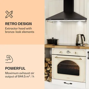 Klarstein Victoria 90 DSM-Victoria-90BK - Okapy kuchenne - miniaturka - grafika 3