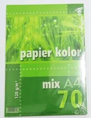 Szkolne artykuły papiernicze - Papier kolory fluorescencyjne mix A4-70 120g - miniaturka - grafika 1