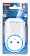 Systemy inteligentnych domów - Activejet Adapter gniazdka zasilania z 2 x USB AJE-ADAPTERUSB - miniaturka - grafika 1