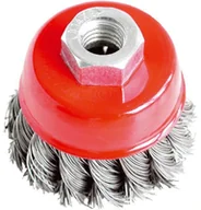 Akcesoria do elektronarzędzi - EXTOL CRAFT Szczotka druciana pleciona garnkowa na szlifierke kątową 65mm 17007 - miniaturka - grafika 1