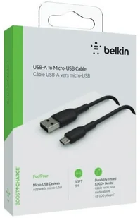 Belkin Kabel Boost Charge PVC USB-A do MicroUSB 1m, czarny 745883788293 - Kable USB - miniaturka - grafika 3